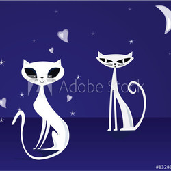 Cats in the night