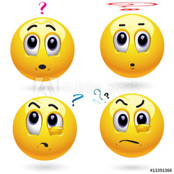 Thoughtful smiling balls