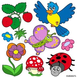 Spring time nature collection