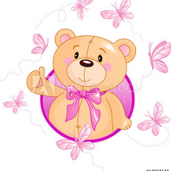 Very cute Teddy Bear waiving hello