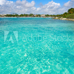 Akumal Caribbean beach in Riviera Maya