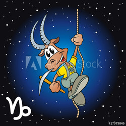 Sternzeichen Stier mit Nachthimmel