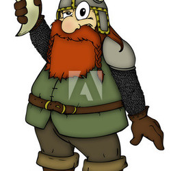 Wikinger, Zwerg, betrunken, Viking, Dwarf, drunk