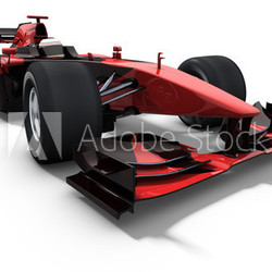 race car - red and black
