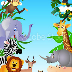 Wild animal in the tropical jungle