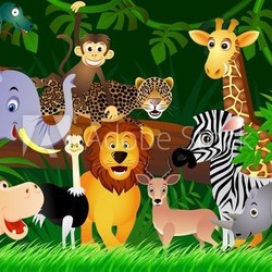 Wild animal cartoon