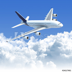 airplane flying over the clouds 