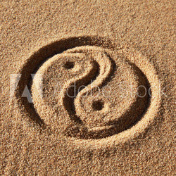 Yin & Yang in Sand