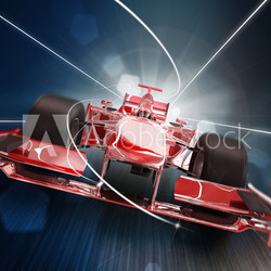 3d render, formula one car concept