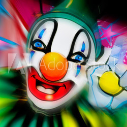 face of a clown