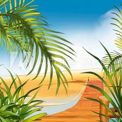 footbridge on the beach