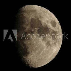 moon lunar in the night sky