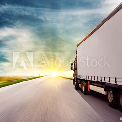 Truck at Sunset