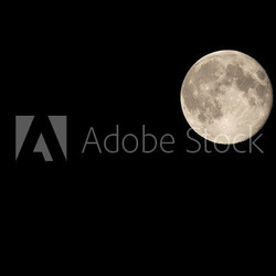 Full Moon on Night Sky Waning by One Day London August 2011