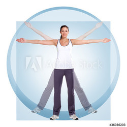 Die vitruvianische Frau