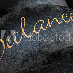 Schwarze Steine - Balance