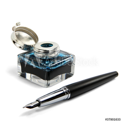 Tintenfass und Füller