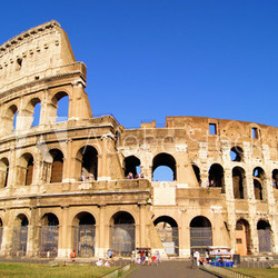 The iconic ancient Colosseum of Rome
