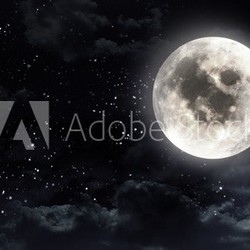 moon in the night sky