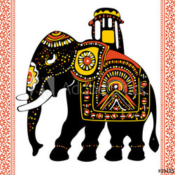 Festive indian elephant