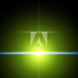 Grüne Supernova Explosion vertikal