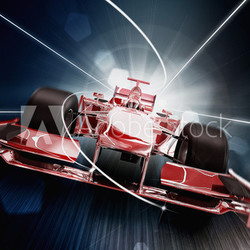 3d render, formula one car concept