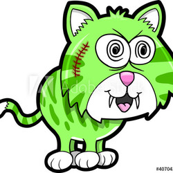 Wild Crazy Tiger Animal Vector Illustration Art