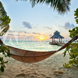 Hammock and sunset