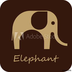 The Elephant - vector icon