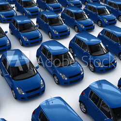 Blue Car Parking