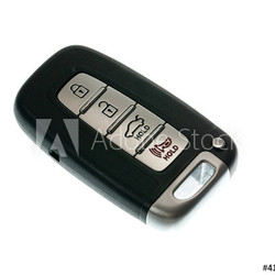 Keyless wireless door opener fob