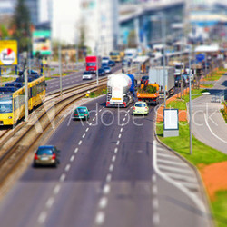 Miniaturstraße - Tilt-Shift Effekt