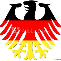 Bundesadler schwarz-rot-gold