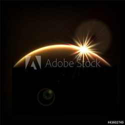 Sunrise in space