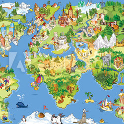 Great and funny world map