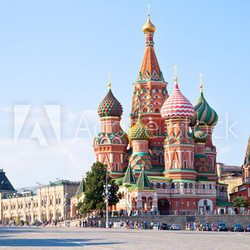 Red Square with Vasilevsky descent in Moscow