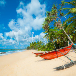 Untouched tropical beach