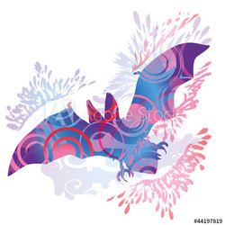 Schattenhklecks Fledermaus