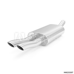 Car Exhaust Pipe isolated on white background