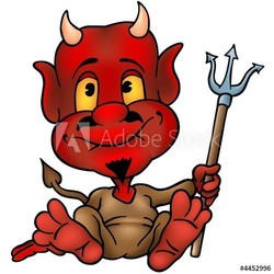 Red Devil with Trident