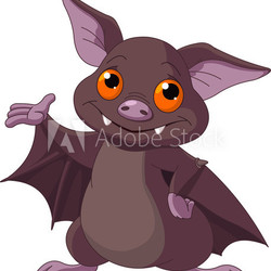 Halloween  bat presenting