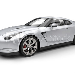 Silver Sports Car 2