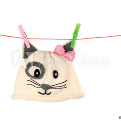 baby cap on whaite  background