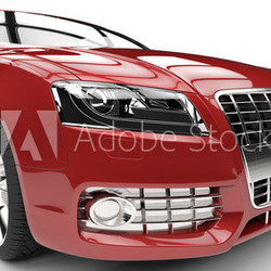 Car Close Up Headlights