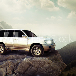 Offroadcar in the Mountains