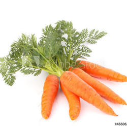 Carrot vegetable with leaves