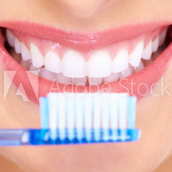 Beautiful woman smile.