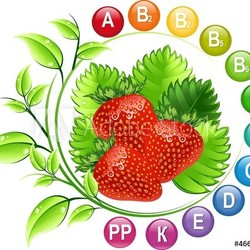 Strawberries and vitamins