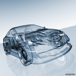 Auto Entwicklung - CAD-Darstellung
