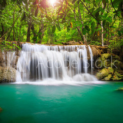 Thailand waterfall in Kanjanaburi